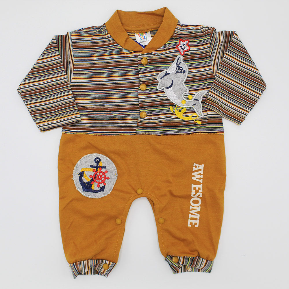 Baby Dolphin Full Sleeves Romper for 0-12 months