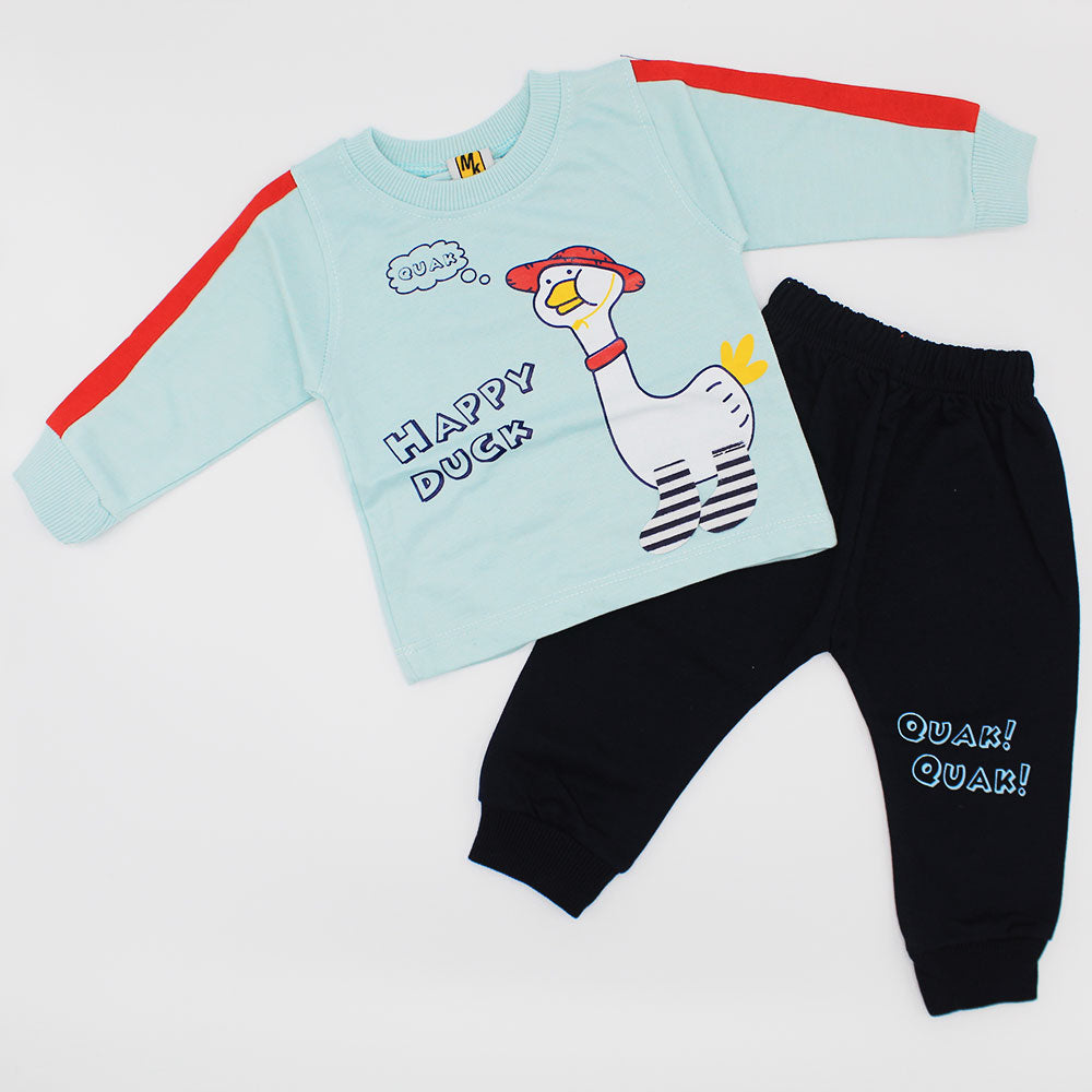 Baby Happy Duck Full Sleeves Dress for 3-9 Months