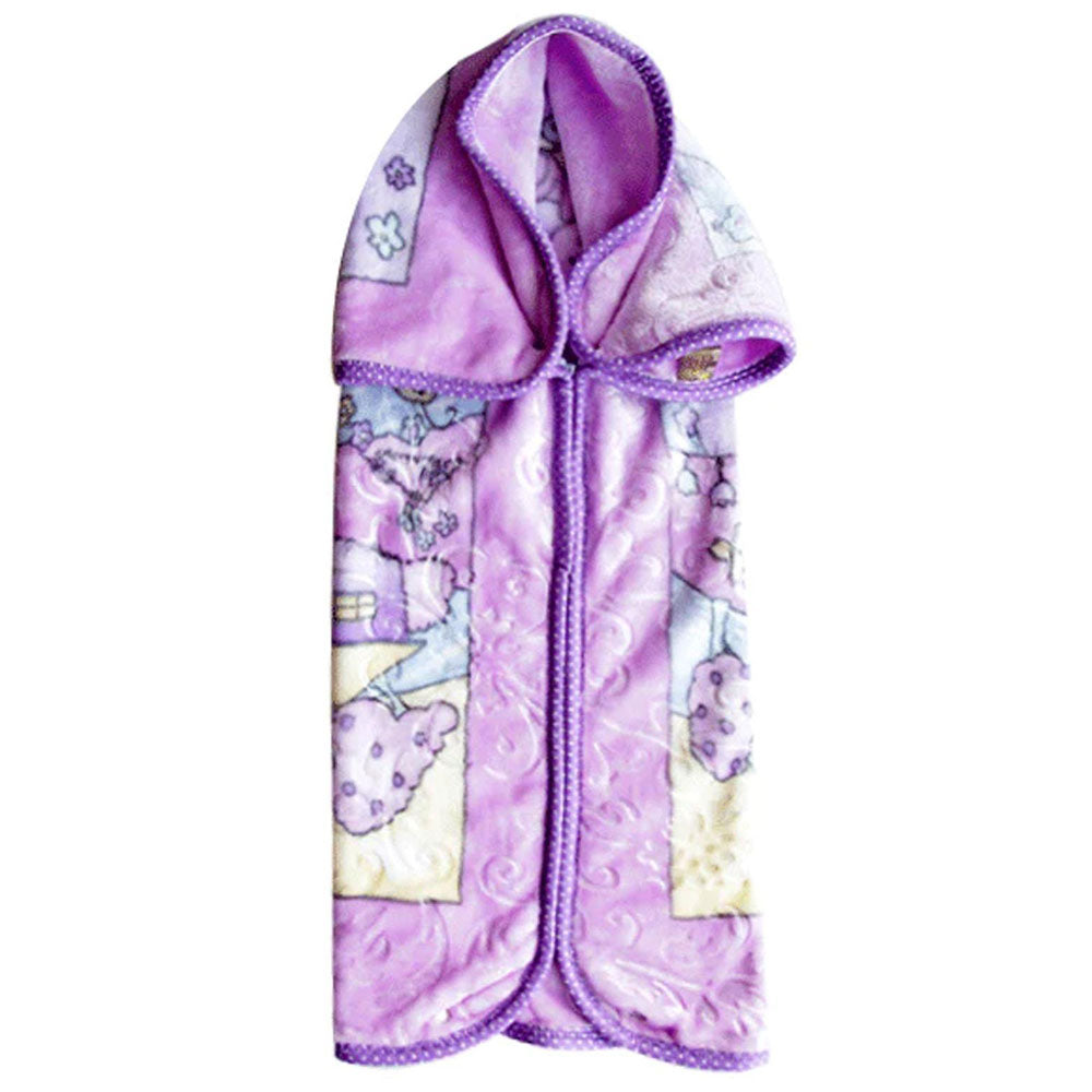 Baby Blanket 2 in 1 Plush Mink Kitten Embossed Zipper Blanket