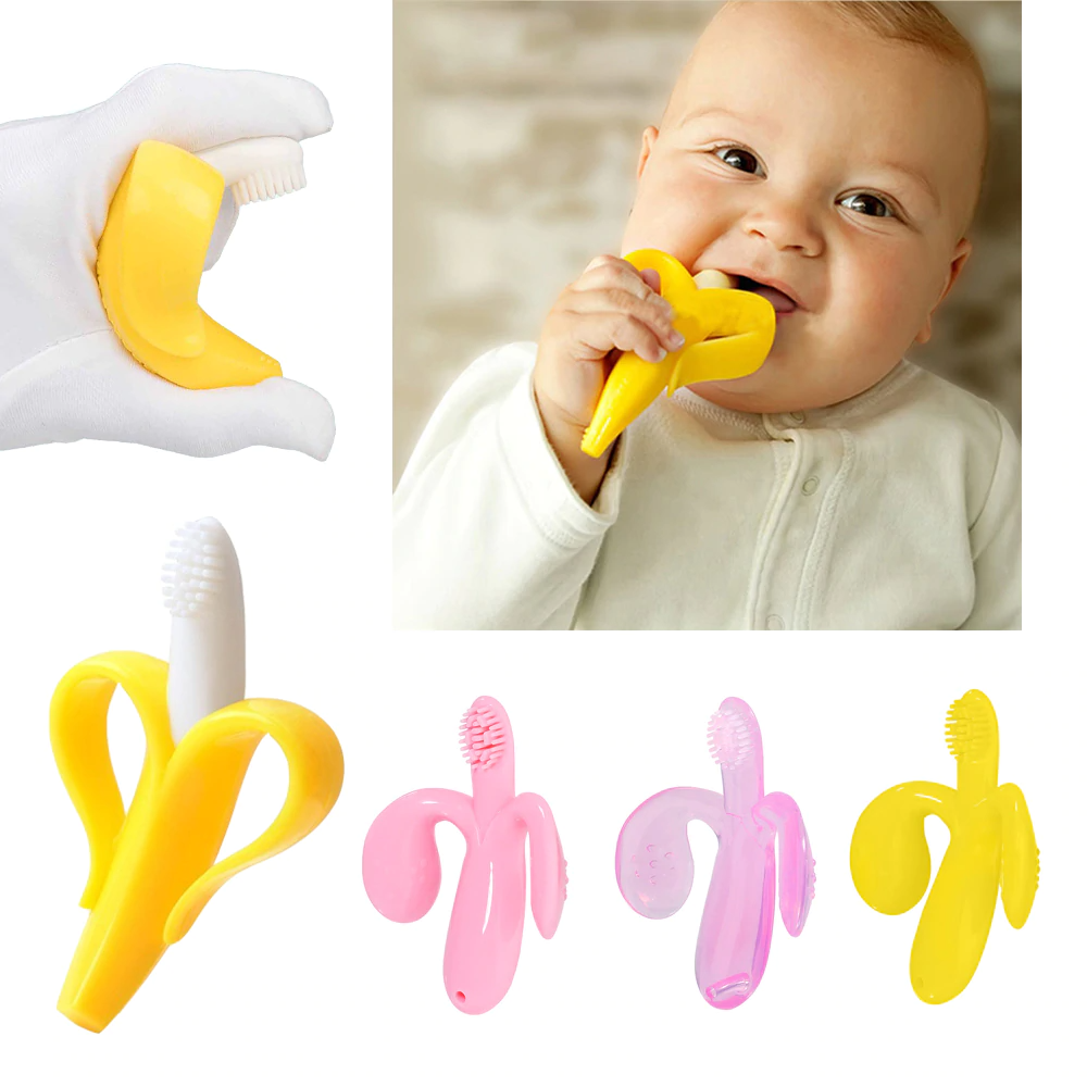 Banana Teether Training Toothbrush