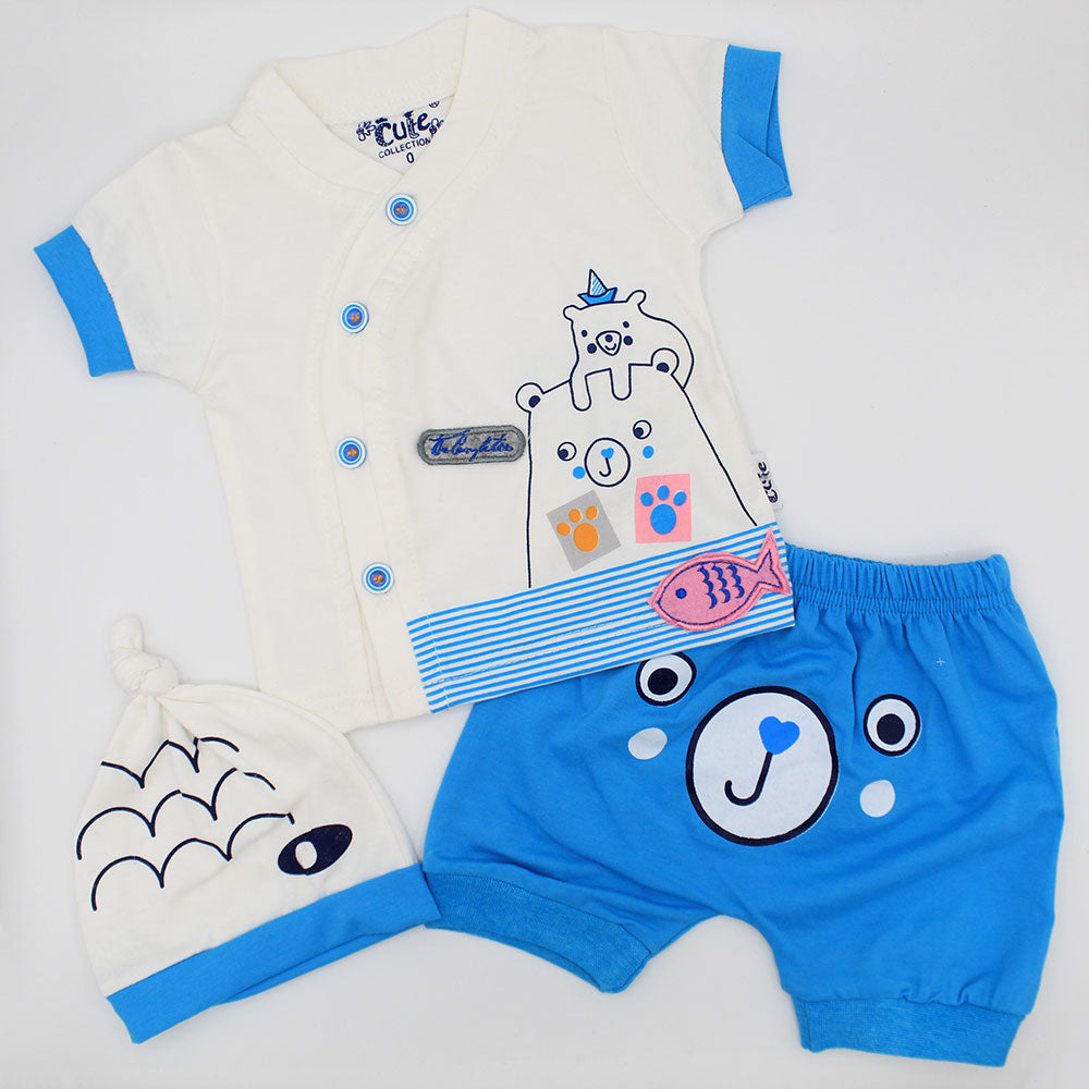 Newborn Baby Fish N Bear Dress for 0-3 months