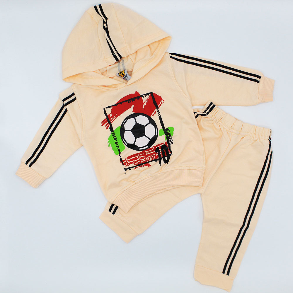 Baby Football Full Sleeves Hoodie Dress for 3-9 Months