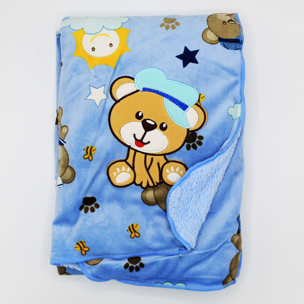 Imported Baby Super Soft Cartoon Fur Blanket For 0-2 Years