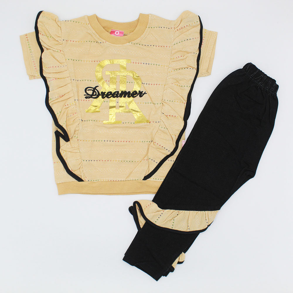 Girls Fancy Frill Dreamer Top Dress with Frilly Pant for 12 Months - 3 Years