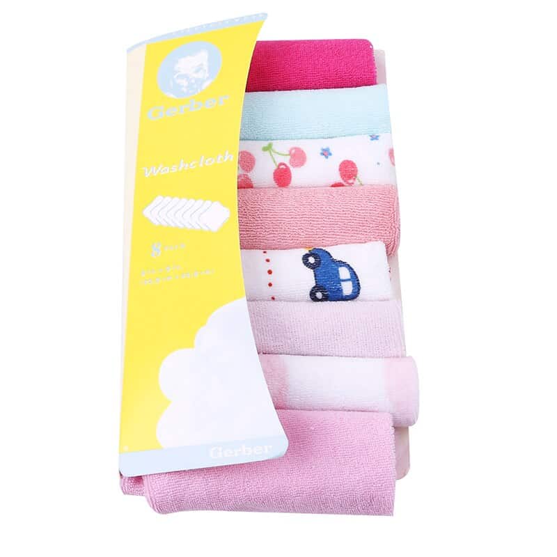 Imported 8 Pcs Pack Super Soft Cotton Washcloth Towel Set Multicolor
