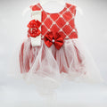 Made as Turkey Fancy Baby Girl Frock Set with Headband and Bodysuit For 0-9 Months