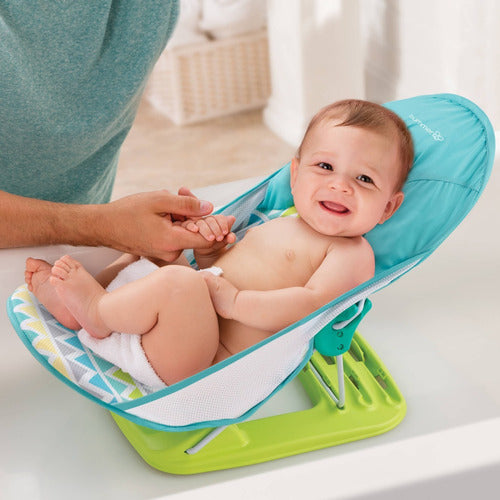 Imported Luxurious Baby Bather Bath Seat with Head Pillow Foldable