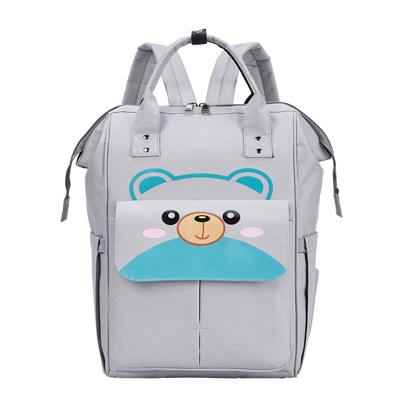 Imported Waterproof Baby Diaper Bag Bear Large Capacity Backpack