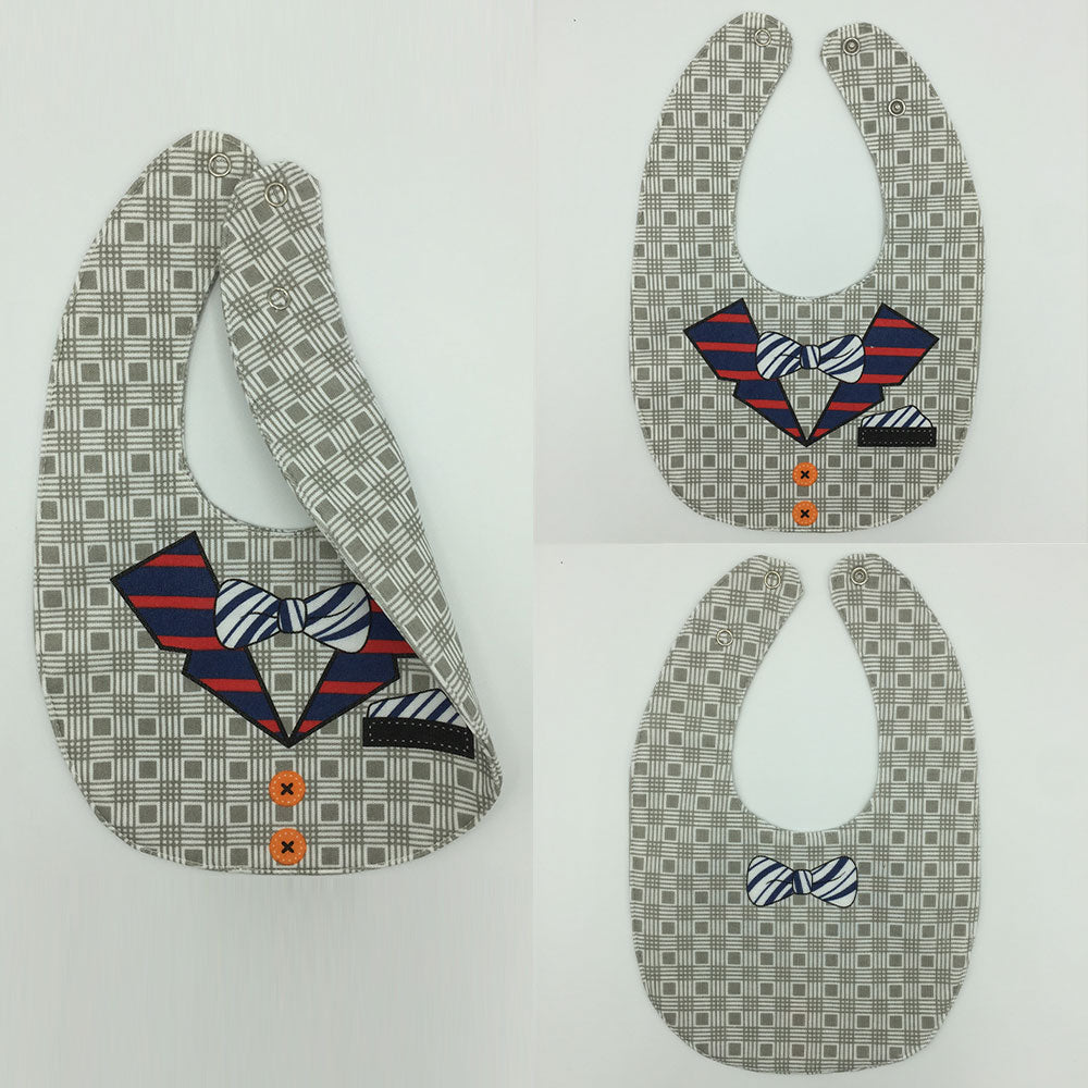 Imported 0-2 years Waterproof Both Sides Printed 2 in 1 - Three Layer Bib