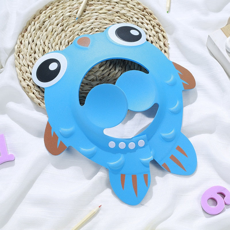 Baby Shower Cap Kids Bathing Shampoo Adjustable Caps