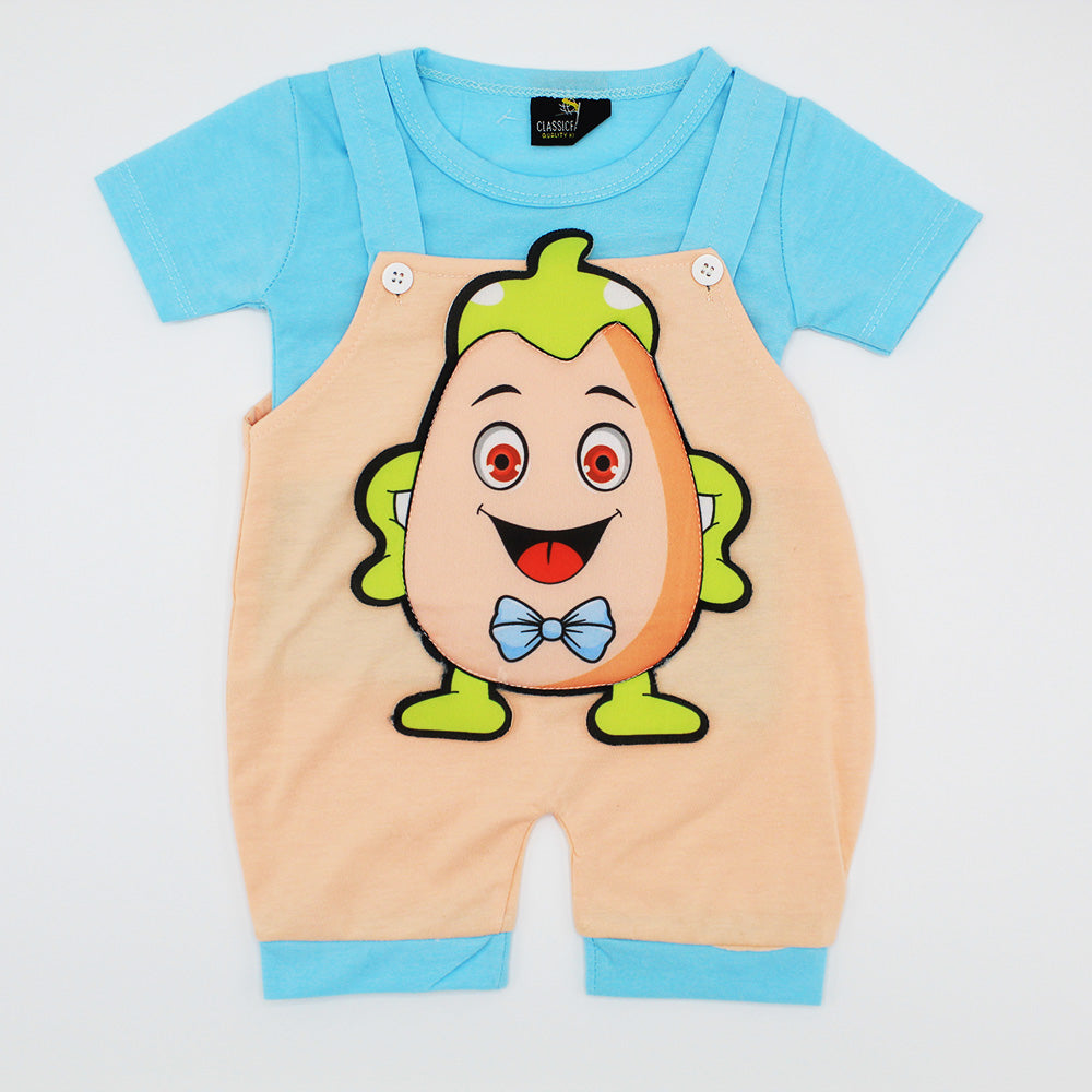 Baby 3D Humpty Dumpty Dungaree Romper for 3-9 months