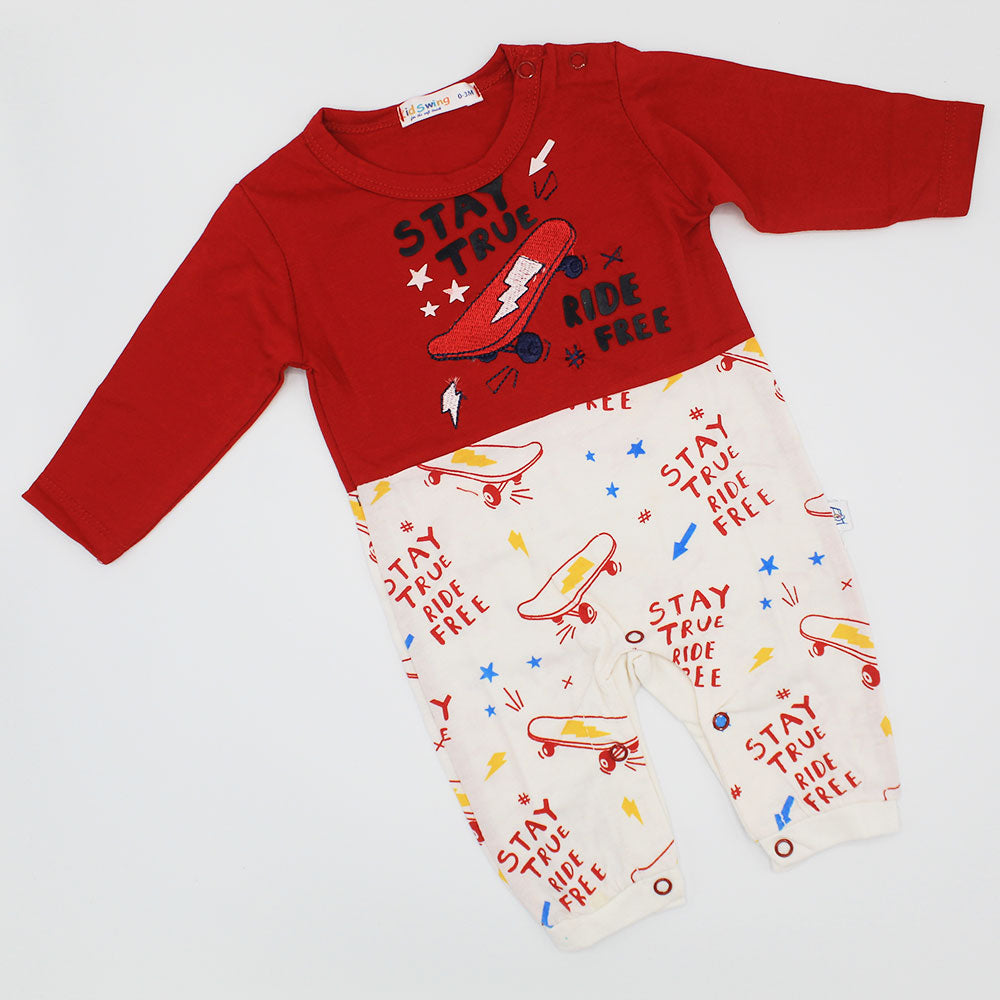Baby Stay True Full Sleeve Romper Bodysuit for 0-9 months