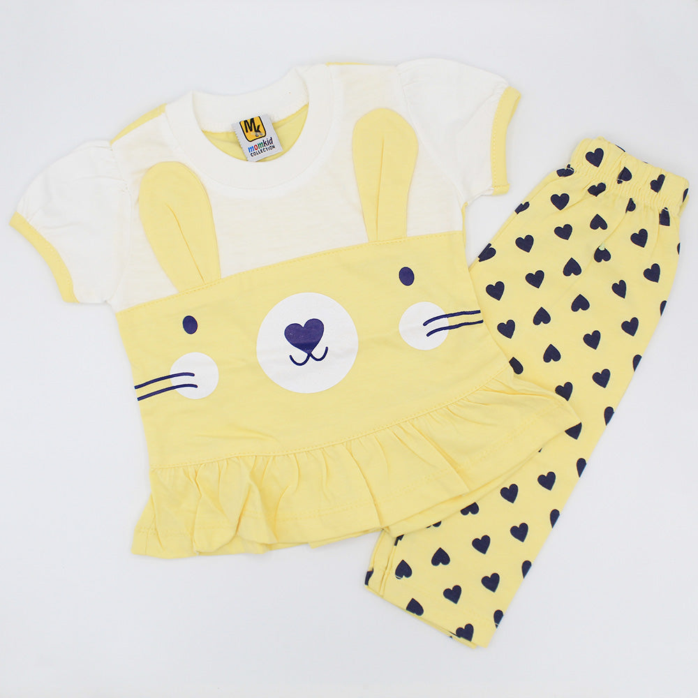 Baby Girl Bunny Love Stylish Dress for 3-9 months