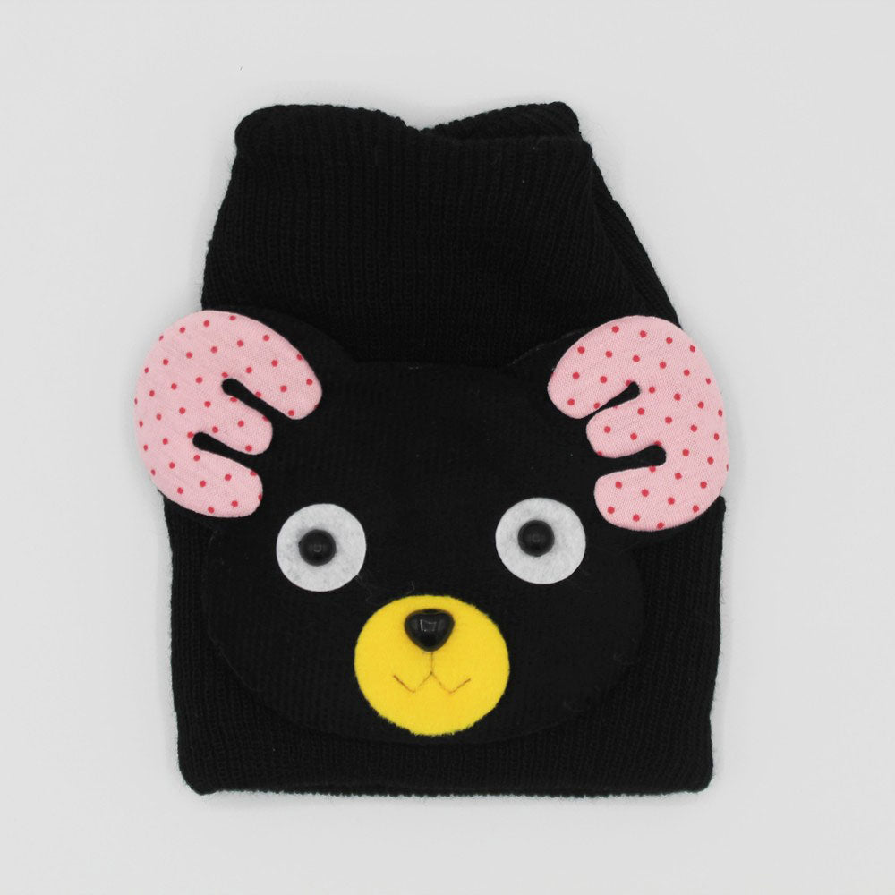 Imported Korean Warm Woolen Bear Cap for 0-12 Months