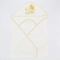 Imported Thailand Newborn Baby Embroidered Love Wrapping Sheet with Hood for 0-3 Months