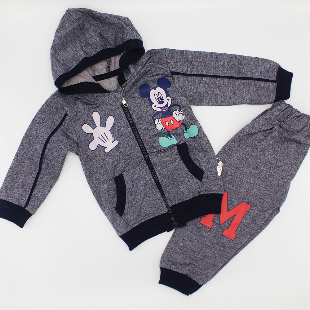 Kids Winter Mickey Mouse Full Sleeves Track Suit Dress for 12 Months - 3.5 Years