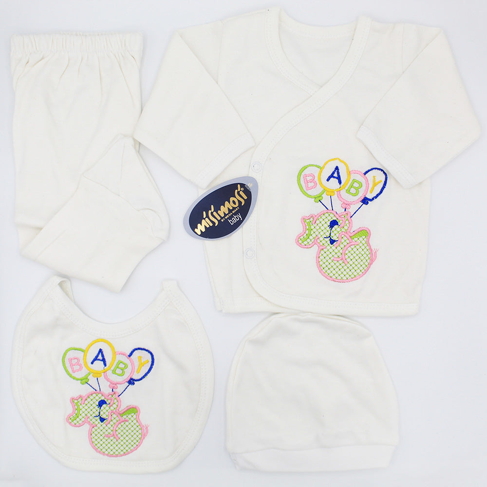 Imported Turkey Newborn Baby 4 Pcs Starter Set for 0-3 Months