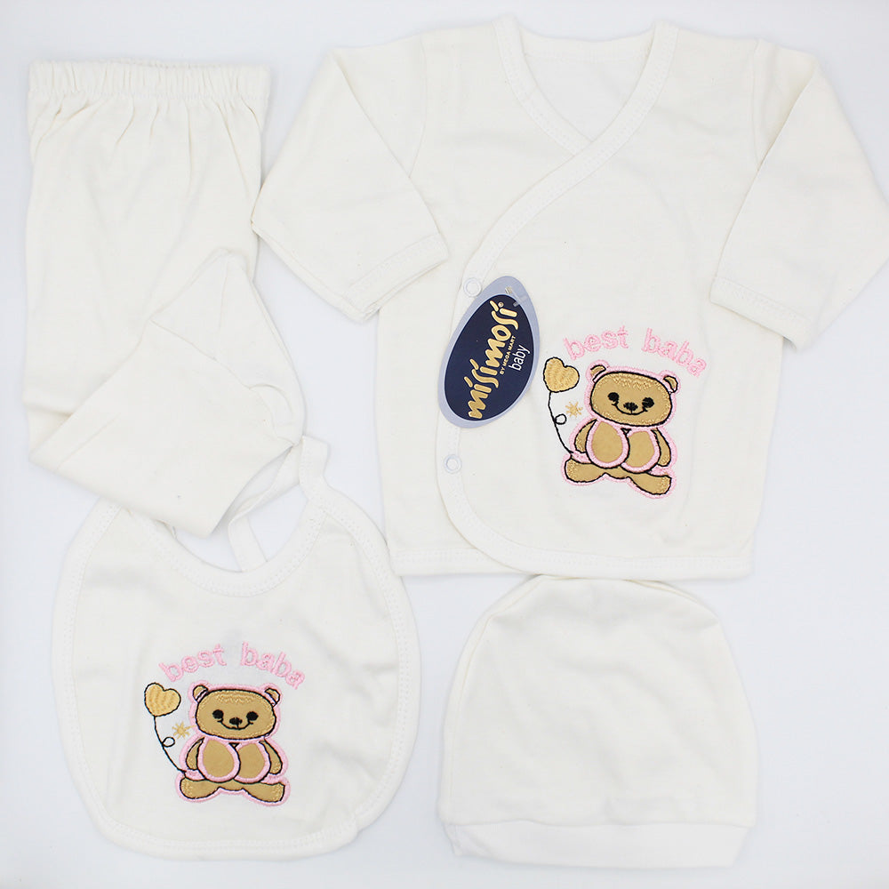 Imported Turkey Newborn Baby 4 Pcs Starter Set for 0-3 Months