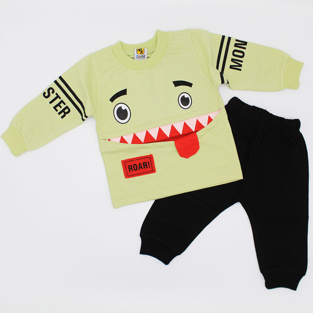 Baby Monster Full Sleeves Dress for 3-9 Months