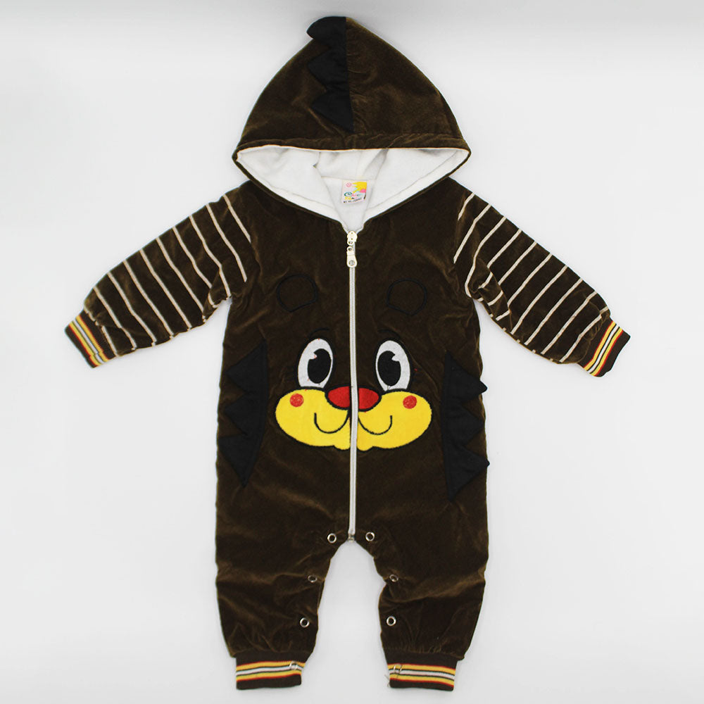 Winter Baby Cartoon Puppy Hooded Romper for 3-9 Months