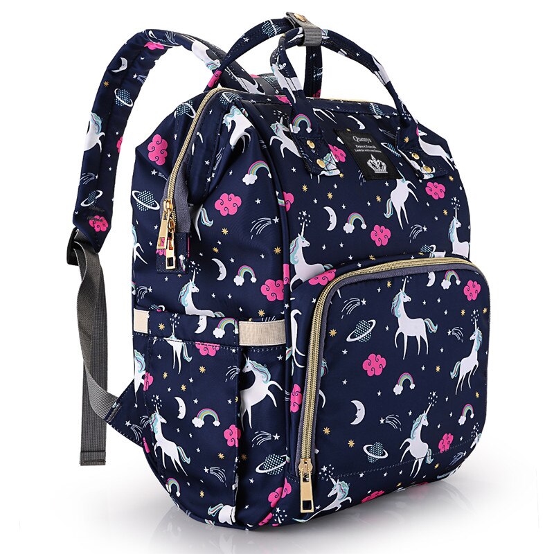 Imported Fashion Waterproof Unicorn Diaper Bag Backpack Large Capacity