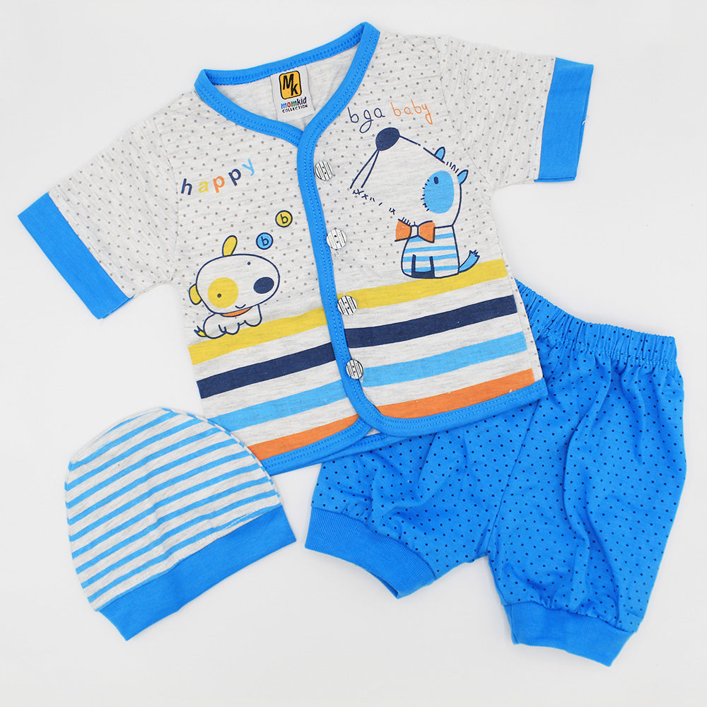 Newborn Baby Happy Puppy Dress for 0-3 months