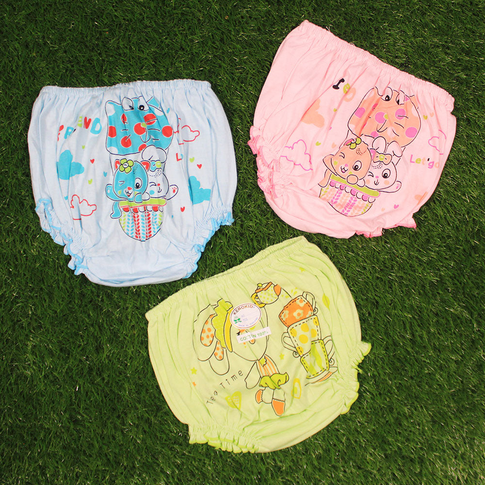 Imported Thailand Newborn Baby Pack of 3 Thai Elastic Band Cotton Stuff Nekker for 0-6 Months