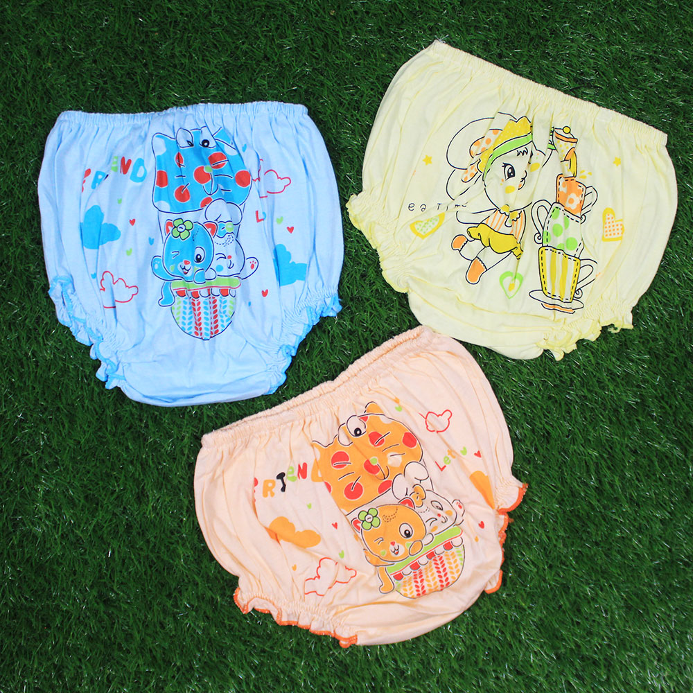 Imported Thailand Newborn Baby Pack of 3 Thai Elastic Band Cotton Stuff Nekker for 0-6 Months