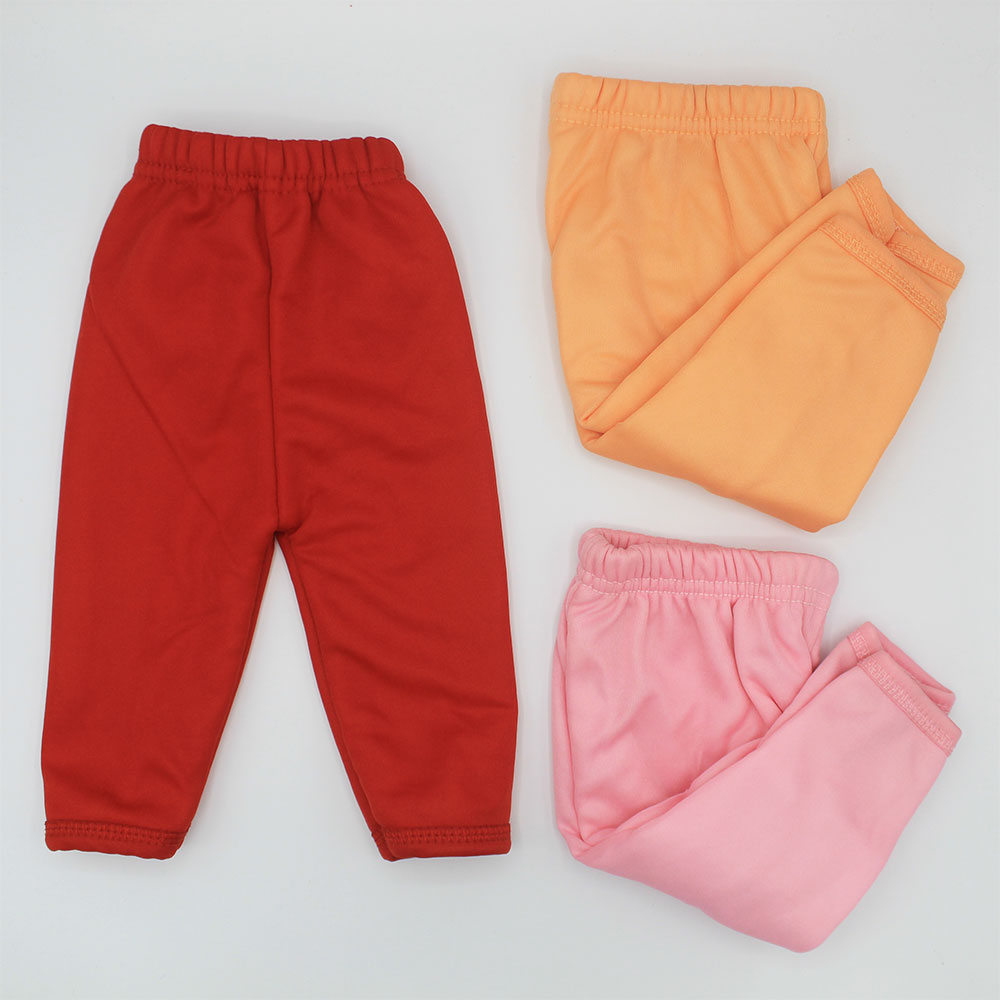 Pack of 3 Fleece Trousers Pajamas – 0 to 3 Months
