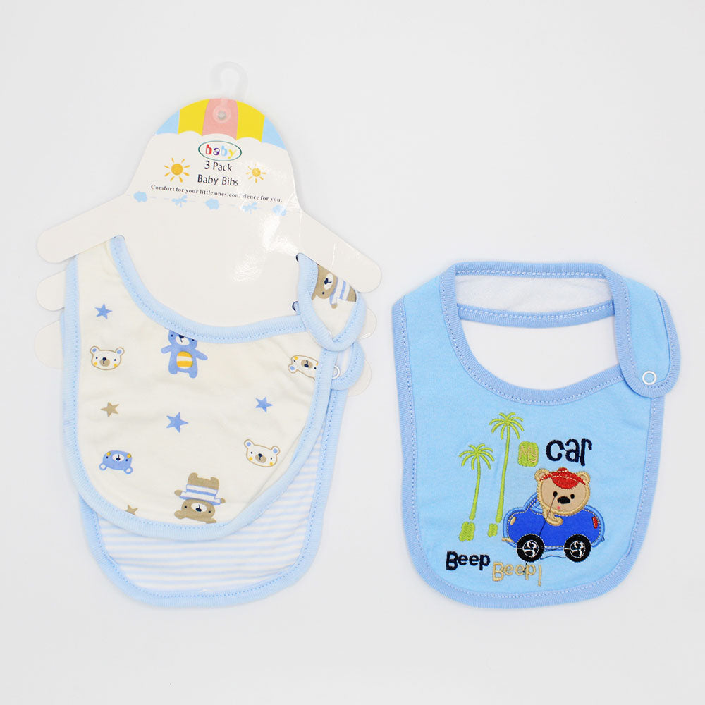 Imported Pack of 3 Cute & Adorable Baby Waterproof Bib Set