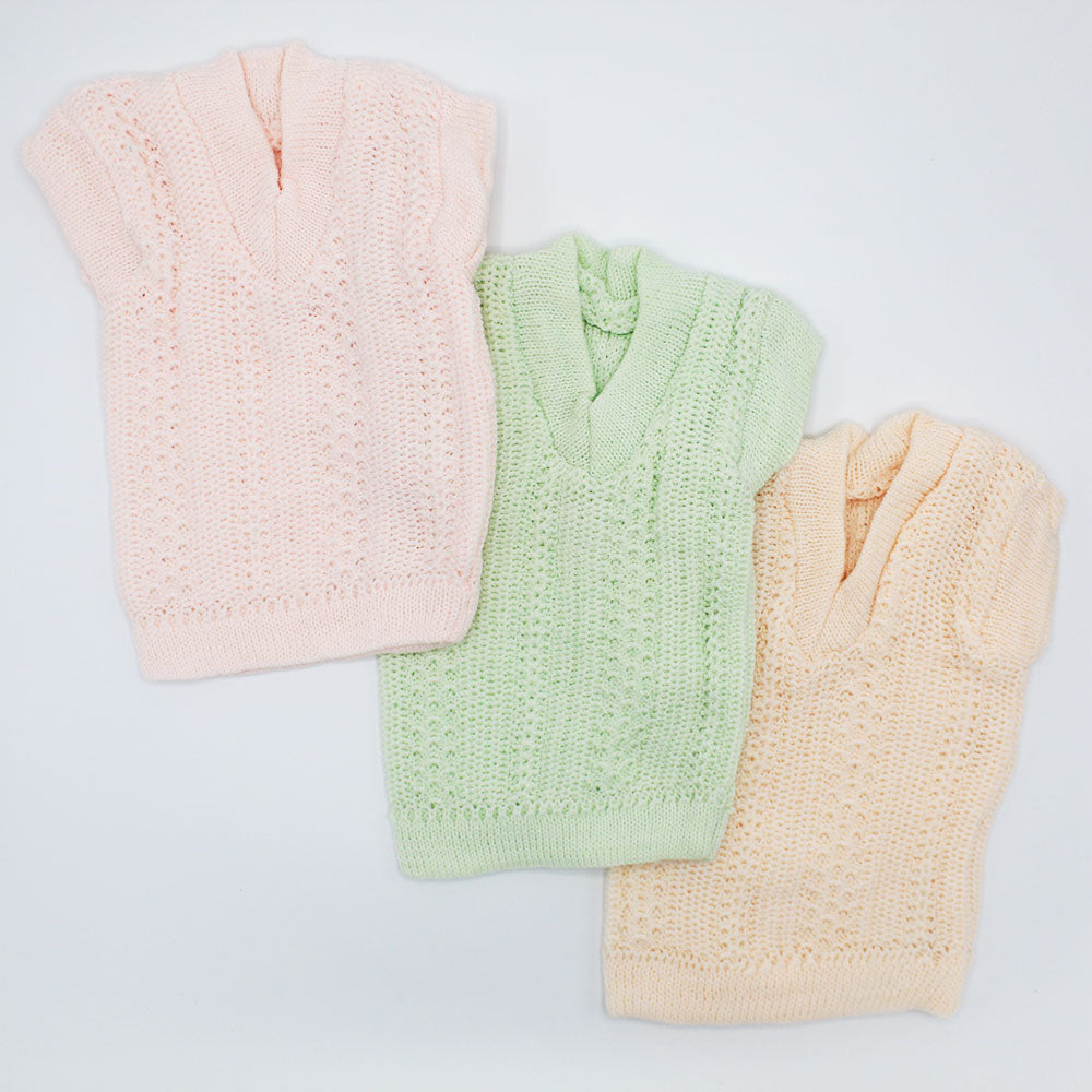 Newborn Pack of 3 Baby Winter Soft Woolen Inner Vest