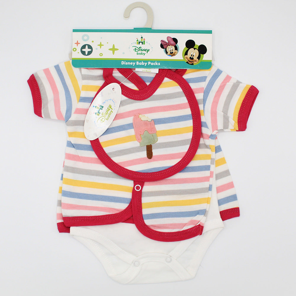 Imported Baby 4 Pcs Summer Cotton Stuff Starter Set for 0-6 Months