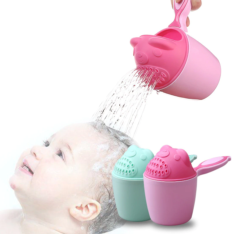 Cute Cartoon Baby Shower Mug Bathing Cup Children Shampoo Cup