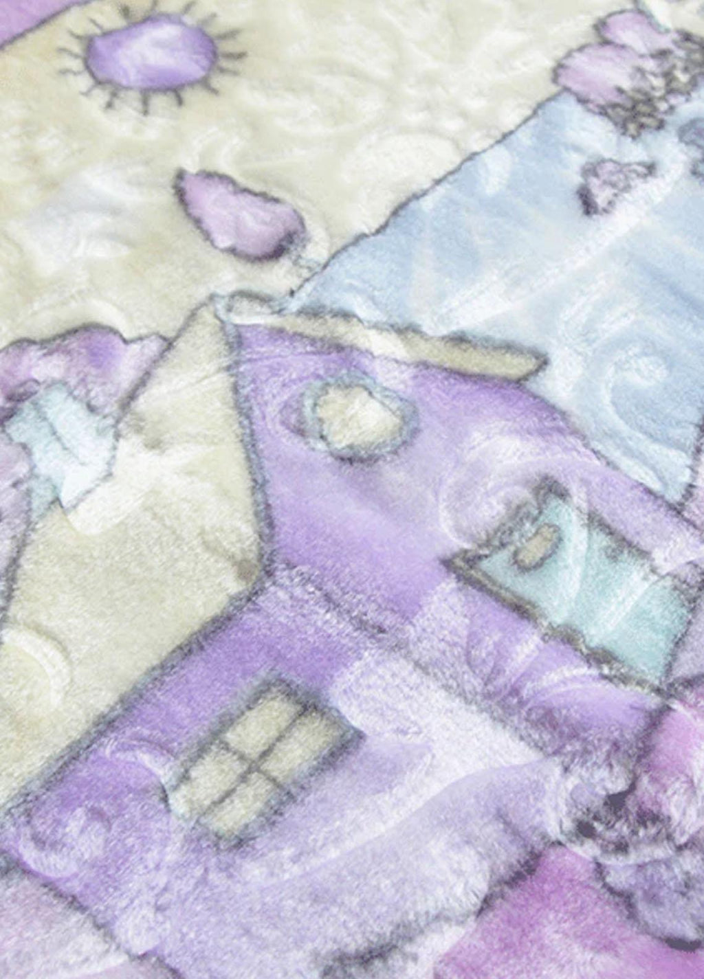 Baby Blanket 2 in 1 Plush Mink Kitten Embossed Zipper Blanket