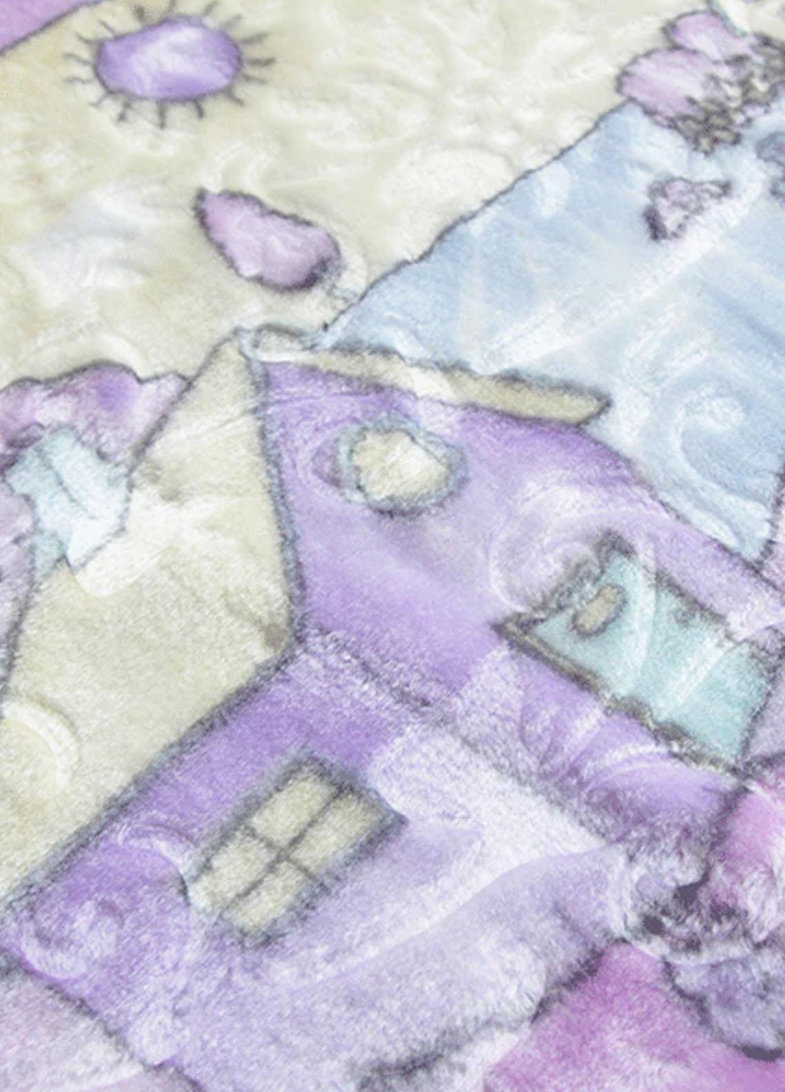 Baby Blanket 2 in 1 Plush Mink Kitten Embossed Zipper Blanket