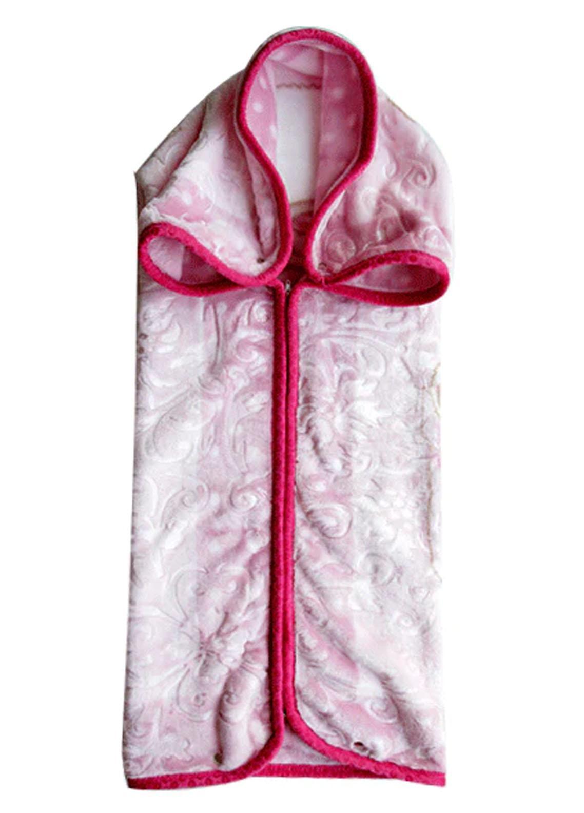 Baby Blanket 2 in 1 Plush Mink Kitten Embossed Zipper Blanket