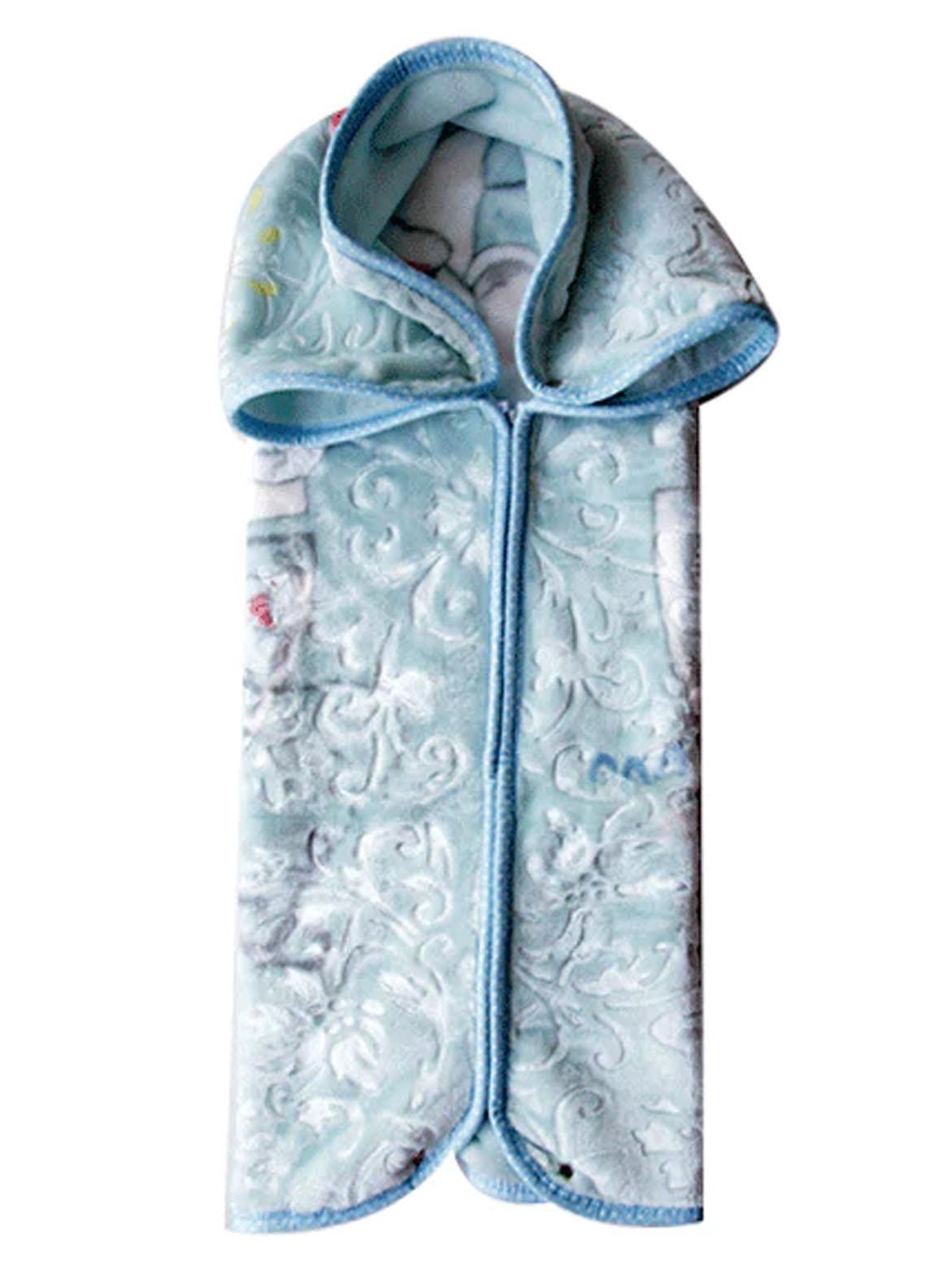 Baby Blanket 2 in 1 Plush Mink Kitten Embossed Zipper Blanket