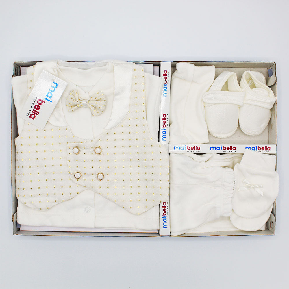 Imported Turkey Fancy Baby Boy Pack Of 6 Pcs Gift Box Set For 0-6 Months