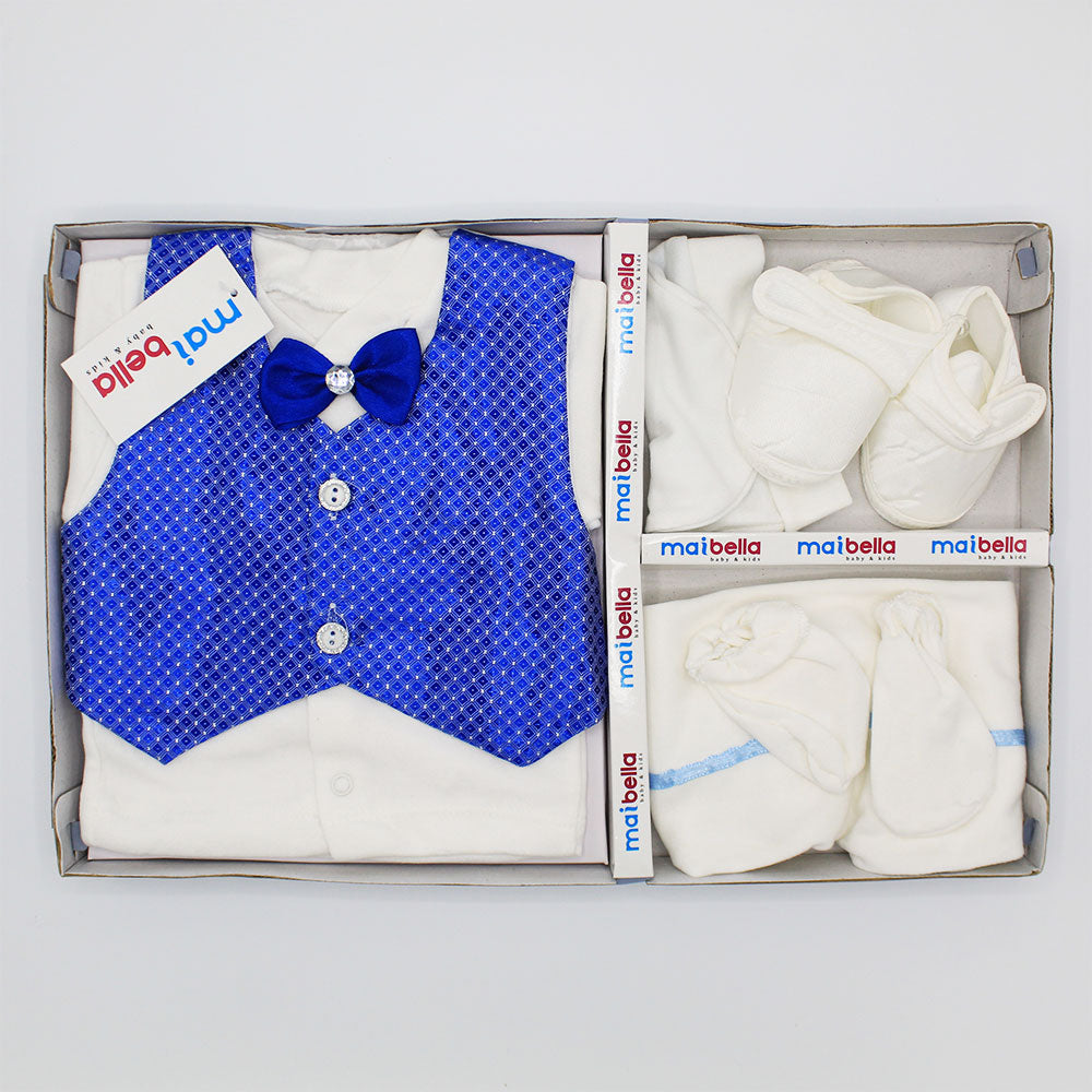 Imported Turkey Fancy Baby Boy Pack Of 6 Pcs Gift Box Set For 0-6 Months
