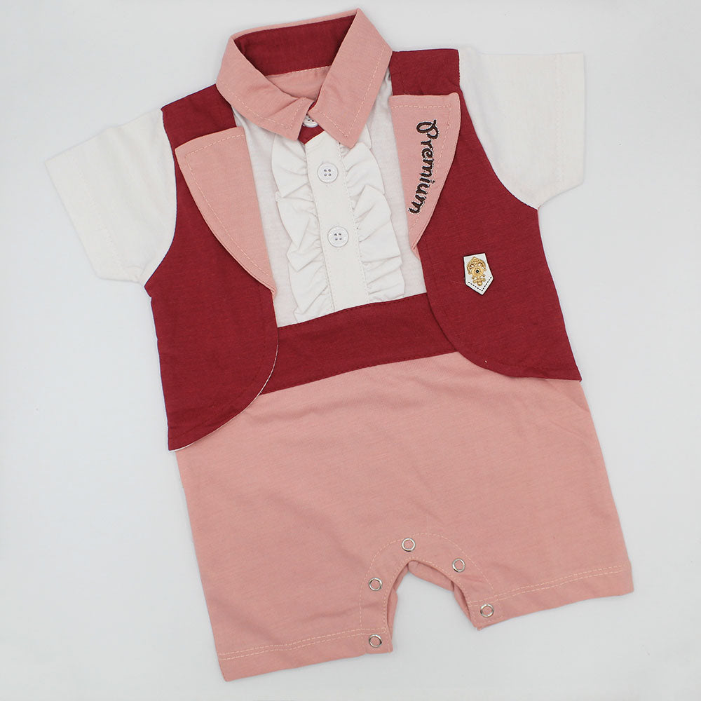 Baby Gentleman Premium Half Sleeve Romper Bodysuit for 0-12 months
