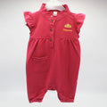 Imported Baby Girl Princess Fly Sleeves Design Two Sided Pocket Romper For 0-24 Months