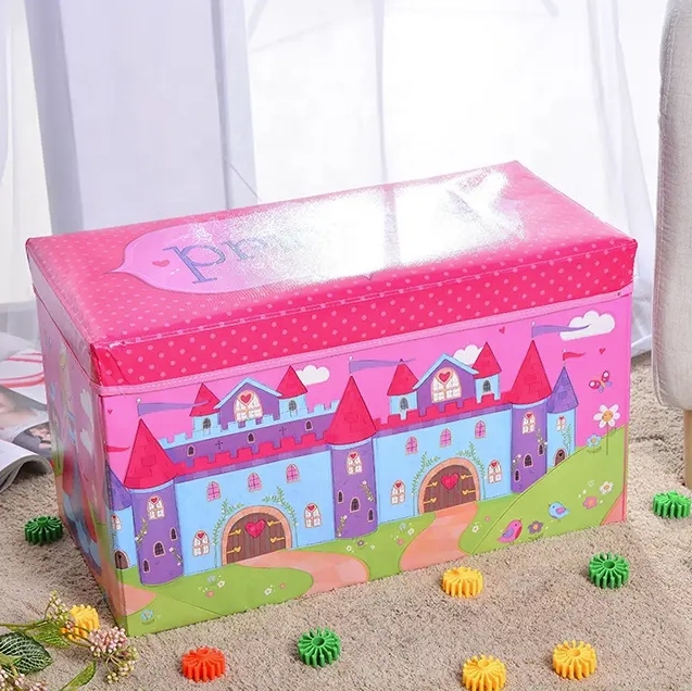 Imported Multi-Functional Baby Kids Foldable Large Size Soft Toy and Cloth Storage Box Basket