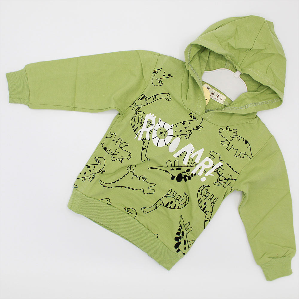 Imported Baby Kids Roar Dino Long Sleeve Pullover Sweatshirt Hoodie for 9 Months - 4 Years