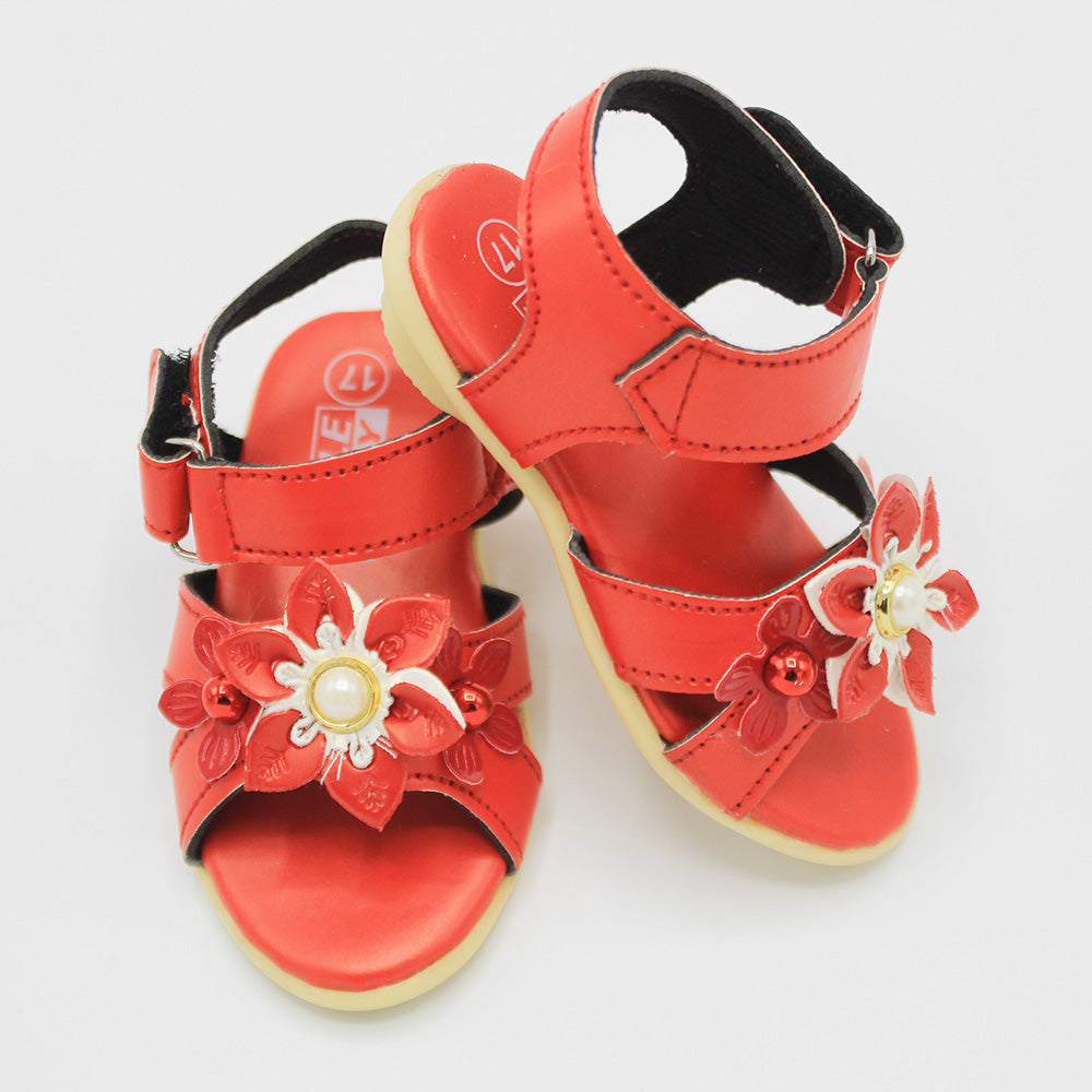 Baby Girl New Fancy Flower Triplet Sandle for 3-15 Months