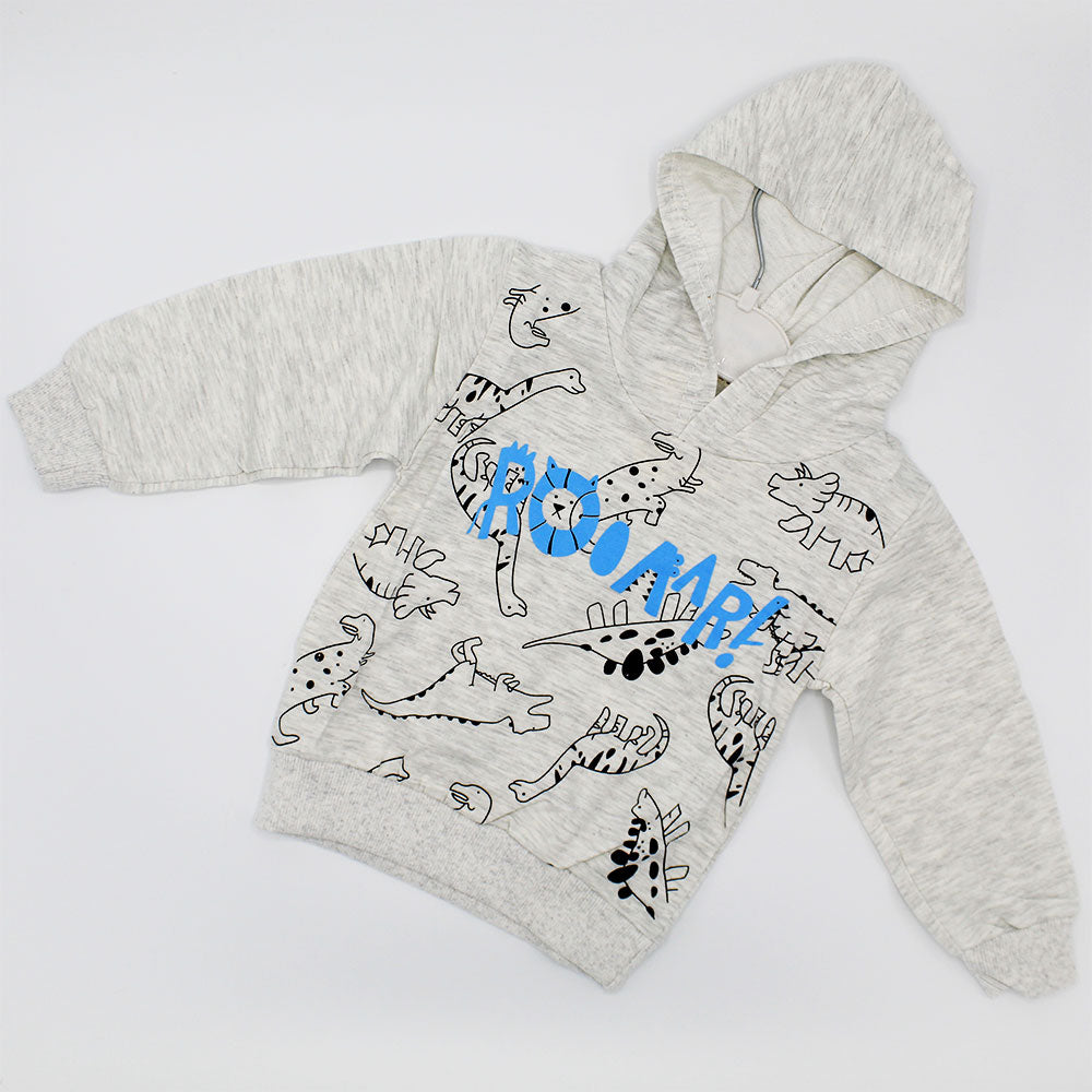 Imported Baby Kids Roar Dino Long Sleeve Pullover Sweatshirt Hoodie for 9 Months - 4 Years