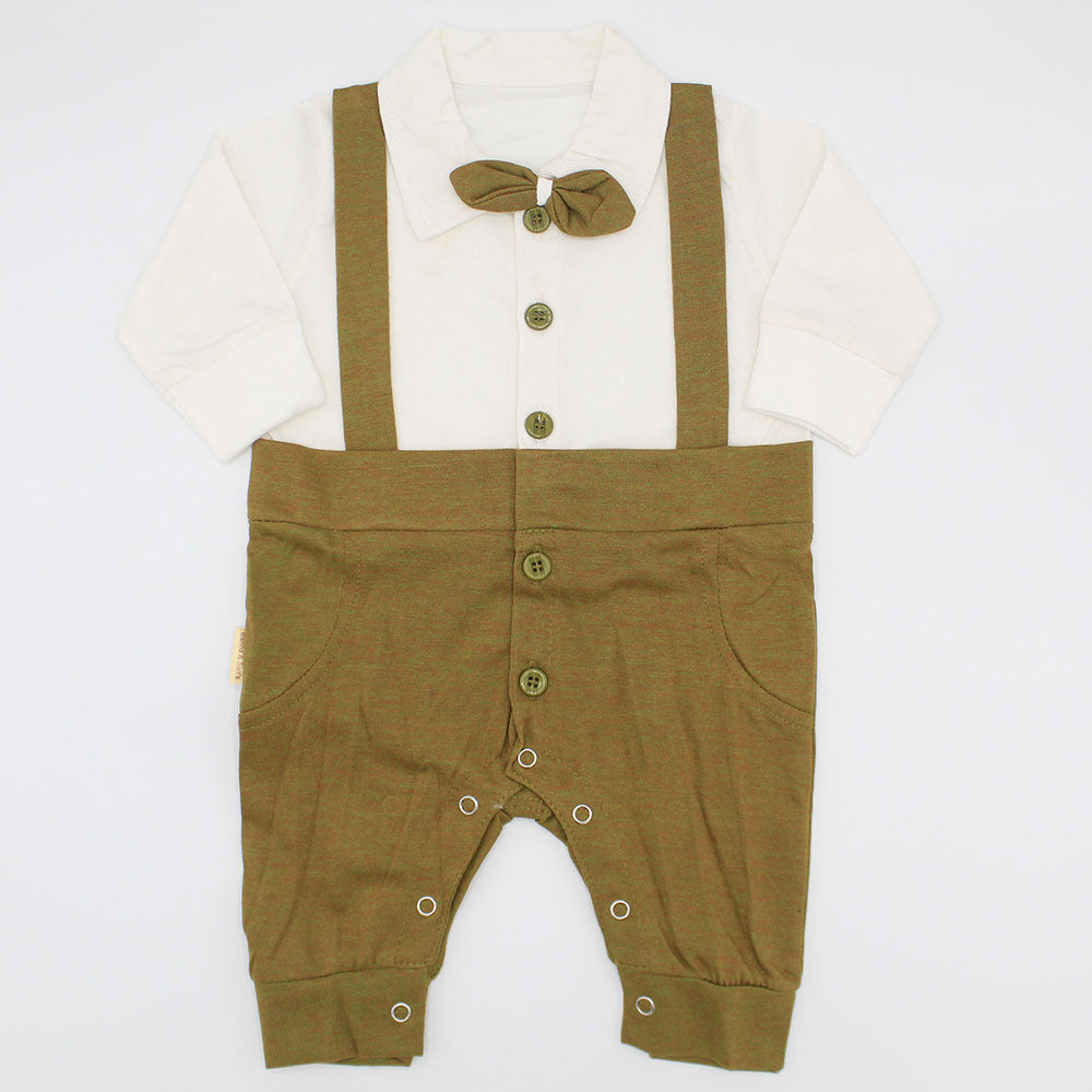 Baby Gentleman Formal Full Sleeve New Gallace Suit Style Romper Bodysuit for 0-12 months