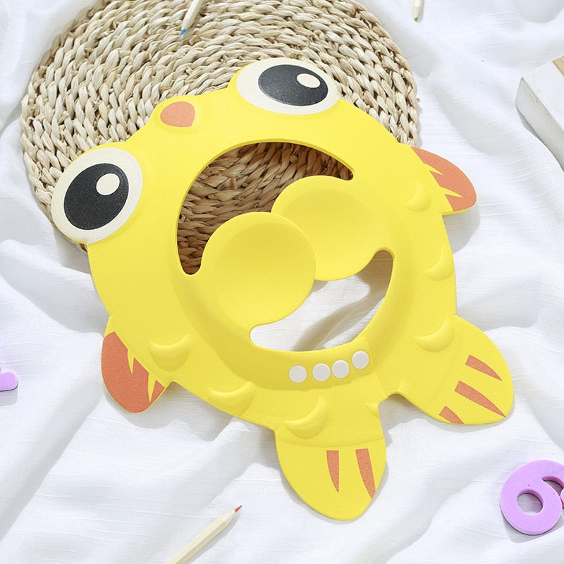Baby Shower Cap Kids Bathing Shampoo Adjustable Caps