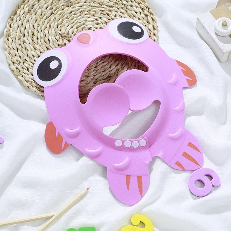 Baby Shower Cap Kids Bathing Shampoo Adjustable Caps