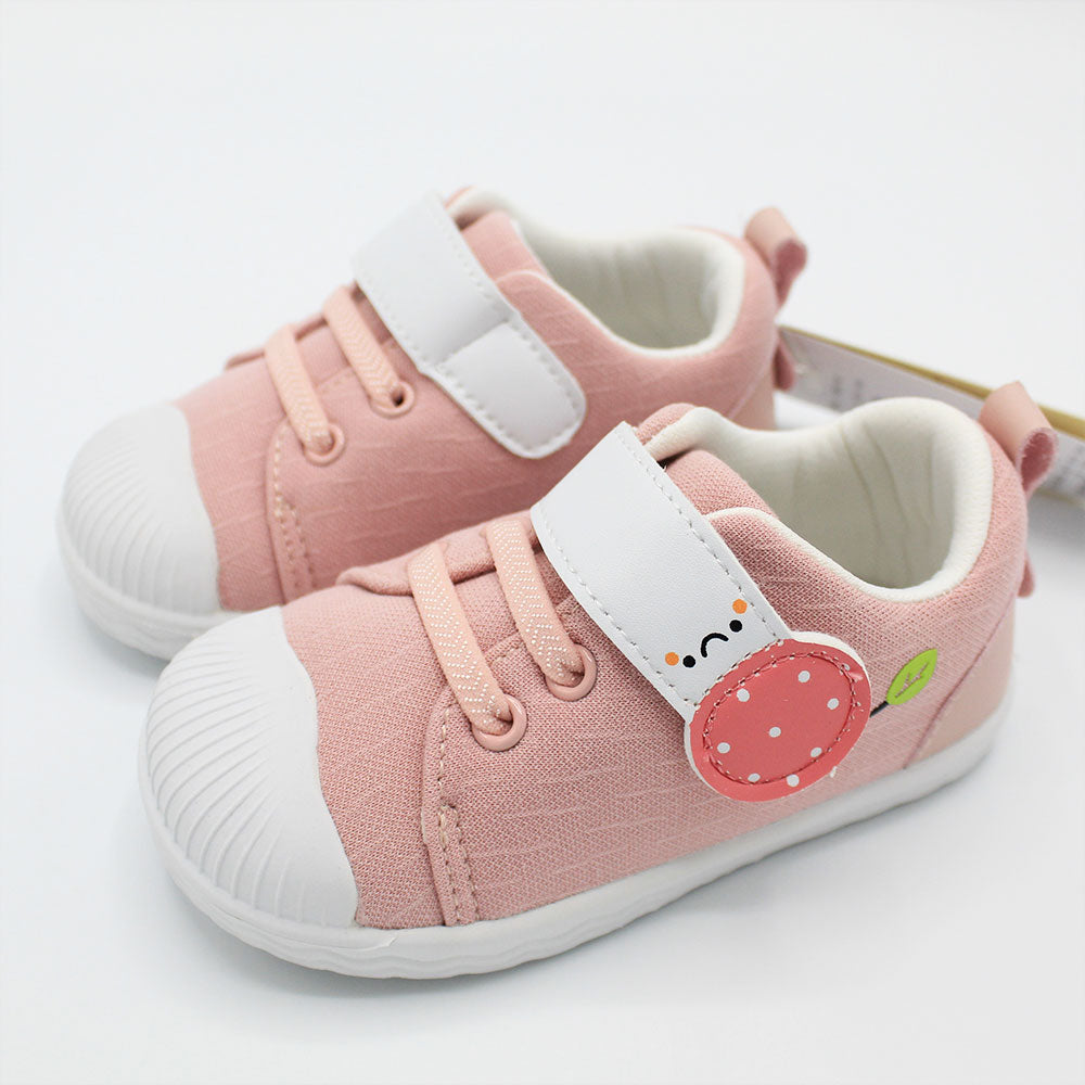 Imported Baby Kids Smiley Shoes with Velcro Fastening for Boys Girls 18 Months - 2.5 Years