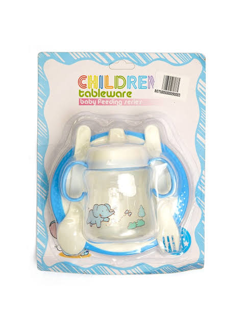 Smart 4 in 1 Bowl & Cup Set 180ml 6oz (Blue/Pink)